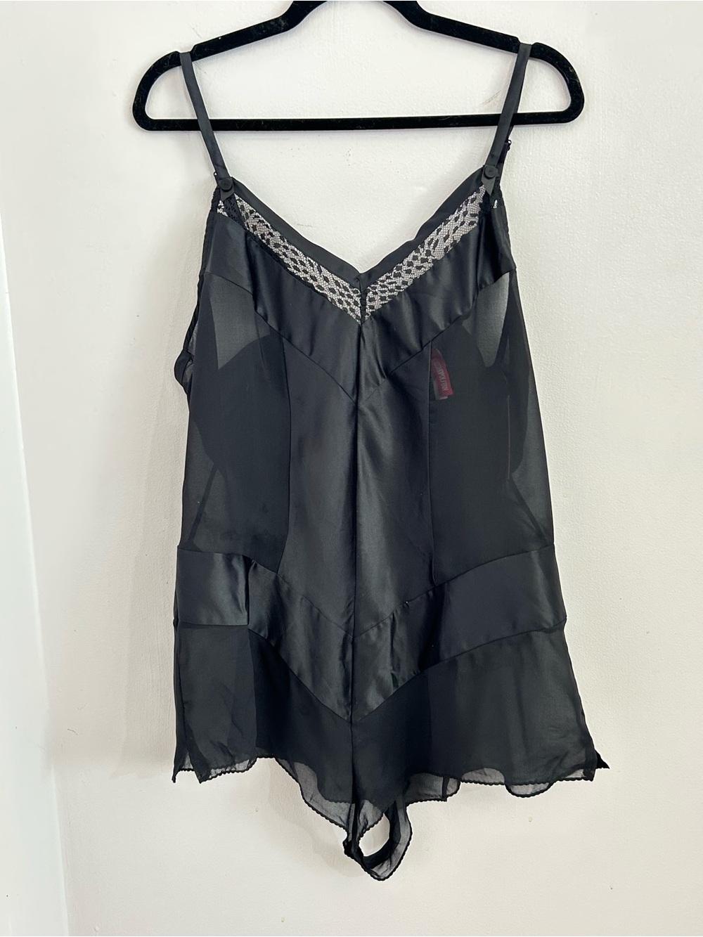 Cosmopolitan Bodysuit Teddy Womens Medium Black Lace Lingerie Sexy
